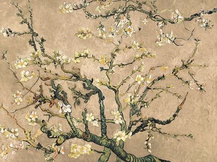 3VG3107-Van-Gogh-Deco-Mandorlo-in-fiore-(beige-variation)-PEINTRE-FLEURS-Vincent-van-Gogh