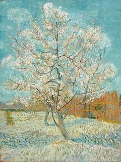 3VG548-The-Pink-Peach-Tree-PEINTRE-PAYSAGE-Vincent-van-Gogh