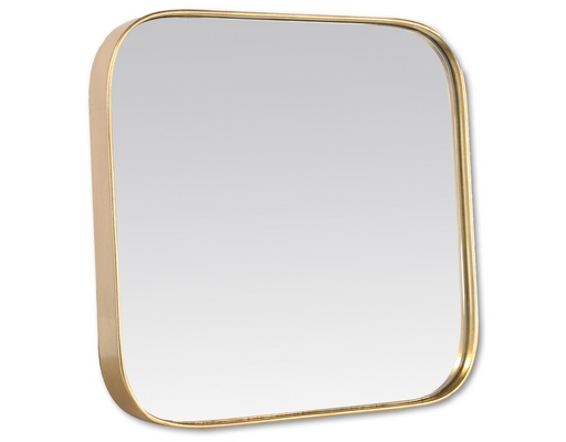 Miroir déco DORE Miroir fin doré carré 30X30