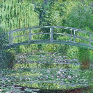 Image 1CM015 The Waterlily Pond: Green Harmony PEINTRE PAYSAGE Claude Monet