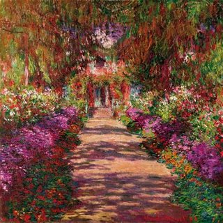Image 1CM028 Path in Monet s Garden Giverny  PEINTRE PAYSAGE Claude Monet
