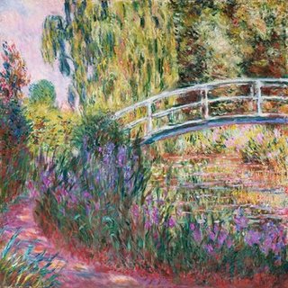 Image 1CM1529 The Japanese Bridge Pond with Water Lillies  PEINTRE PAYSAGE Claude Monet
