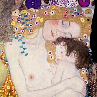 Image 1GK129 Le Tre etÃ  della donna (detail) PEINTRE FIGURATIF Gustav Klimt
