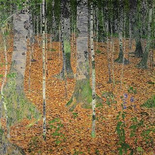 Image 1GK130 The Birch Wood  PEINTRE PAYSAGE Gustav Klimt