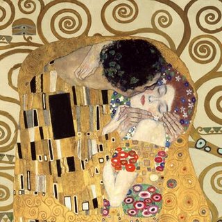 Image 1GK739 The Kiss (detail)  PEINTRE FIGURATIF Gustav Klimt