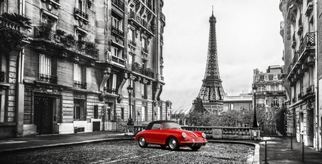 Image 2AP4720 Gasoline Images Roadster in Paris (Rouge) AUTOMOBILE URBAIN