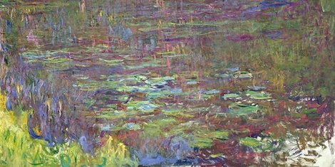 Image 2CM004 Waterlilies at Sunset (detail) PEINTRE PAYSAGE Claude Monet