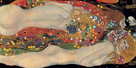 Image 2GK1577 Sea Serpents PEINTRE FIGURATIF Gustav Klimt