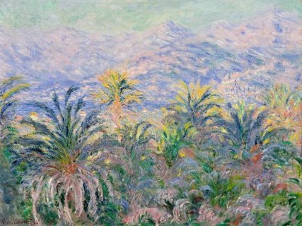 Image 3CM2169 Palm Trees at Bordighera  PEINTRE PAYSAGE Claude Monet