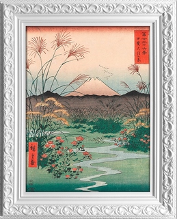 Tableau Ando-Hiroshige-Otsuki-Plain-in-Kai-Province