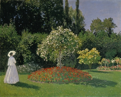 Image ig4204 Dame au jardin 1867 ART CLASSIQUE   Claude Monet