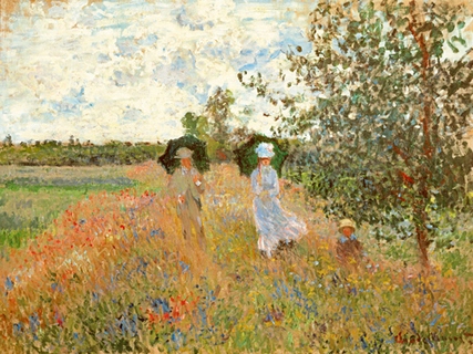 Image ig4291 Promenade près dArgenteuil ART CLASSIQUE   Claude Monet