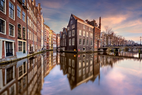 Image ig9243 Coucher de soleil sur Amsterdam Arnaud Bertrande PAYSAGE URBAIN
