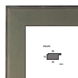 Échantillon cadre sur mesure baroque  ALBA 40 TAUPE