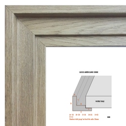 Échantillon cadre sur mesure baroque  CAISSE CHENE CHENE