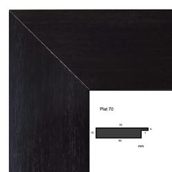 Échantillon cadre sur mesure baroque  PLAT 70 WENGE